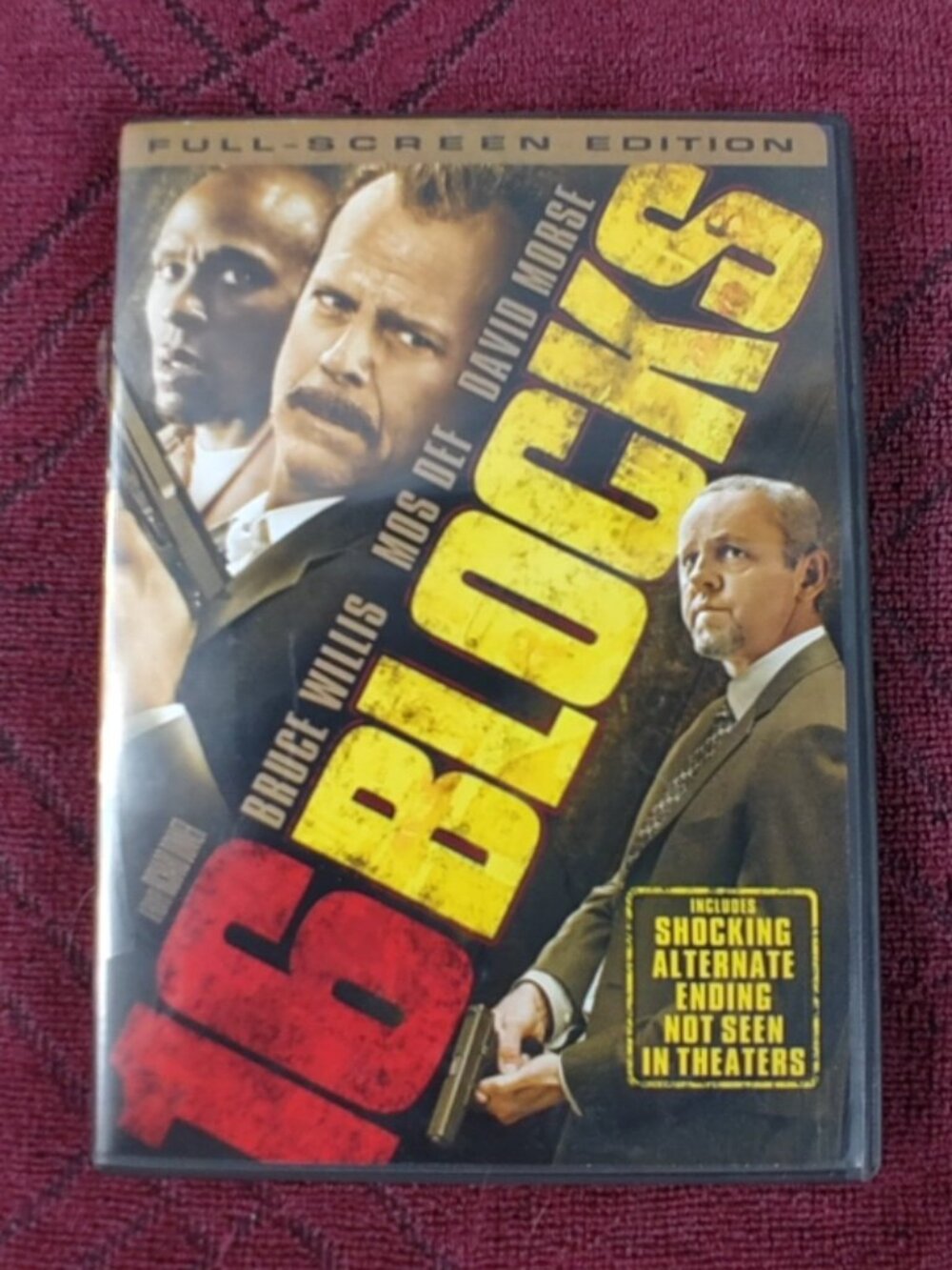 16 Blocks - Released 2006 - Rated PG/13 - DVD - Used